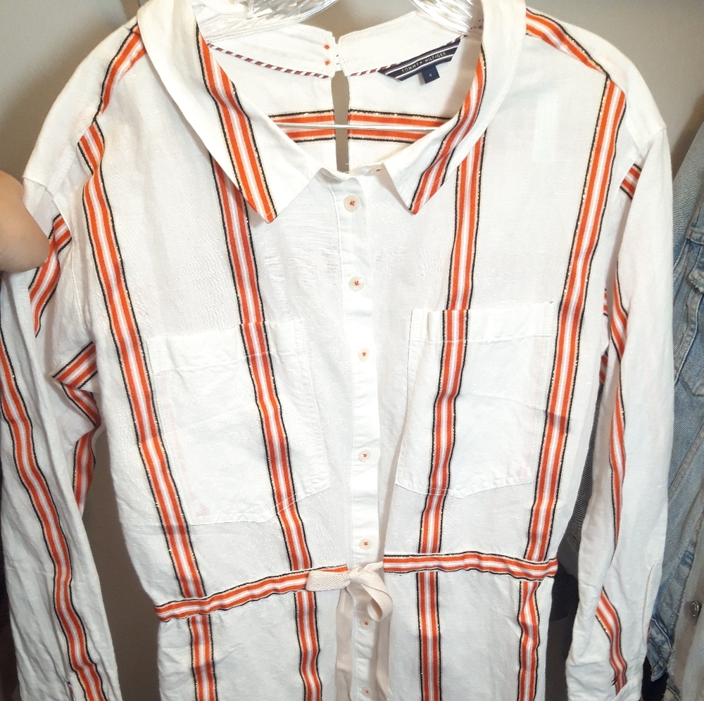 Tommy Hilfiger shirt mini dress (size 4)